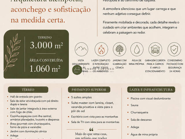 #66 - Casa em condomínio para Venda em Petrópolis - RJ - 2